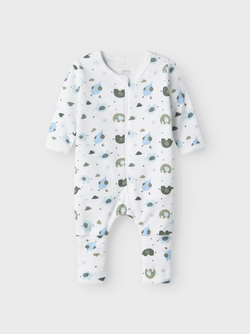 NBMNIGHTSUIT 2P ZIP  ELEPHANT 