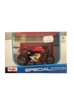MAISTO 1:18 MOTORSYKKEL DUCATI SUPER NAKED V4 S - Maisto