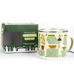Emaljekrus Gardening guide - krus m. karabinkrok - Gift Republic