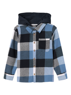 NKMLINUS LS SHIRT WH Coronet Blue - Name It