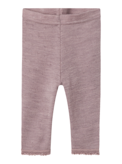 NBFWANG WOOL NEEDLE LEGGING SOLID NOOS