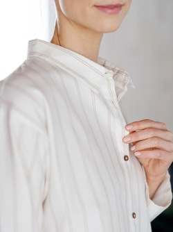 Pilen Nattskjorte Offwhite, Flanell