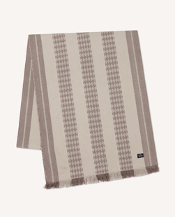 Jacquard Stripet Løper i Økologisk Bomull 50x350cm