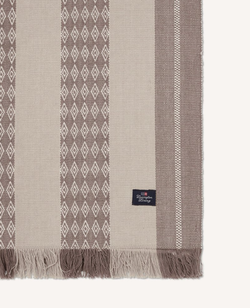 Jacquard Stripet Løper i Økologisk Bomull 50x350cm