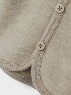 NBFWMINO WOOL BRU LS CARDIGAN
