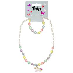  HALSKJEDE/ARMBÅND PERLER M/UNICORN TINKA BEAUTY HALSKJEDE/ARMBÅND PERLER M/UNICORN TINKA BEAUTY