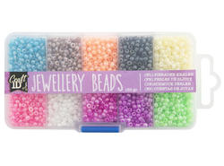 JUVELPERLER 150GR - 10 FARGER