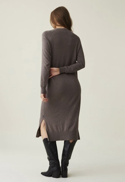 Ivana Cotton/Cashmere Blend Knitted Dress