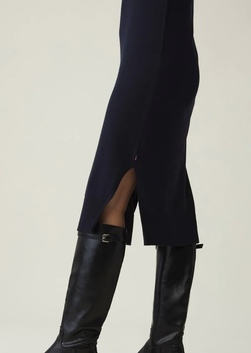 Ivana Cotton/Cashmere Blend Knitted Dress