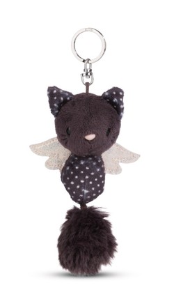 Keyholder Guardian Angel Cats black & white polka dot NICI GREEN