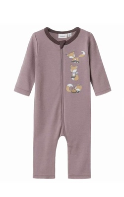NBFWILLIT WOOL LS SUIT Purple Dove - Name It