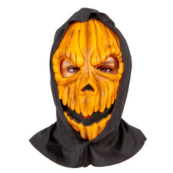 Gresskarhode-maske m/hette
