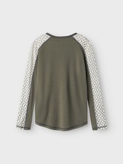 NKMWILLTO WOOL LS TOP