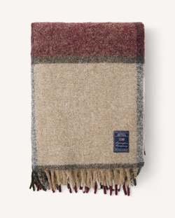 Rutede Pledd i Mohair Ullblanding 130x170cm