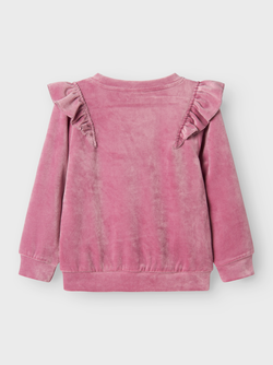 NMFRILLE NREG VEL O-NECK