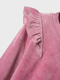 NMFRILLE NREG VEL O-NECK
