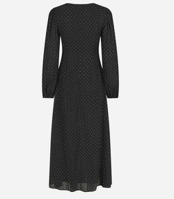 Toya dot crepe dress