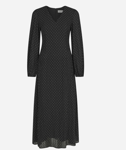 Toya dot crepe dress