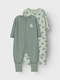 NBMNIGHTSUIT 2P ZIP FF SEA ELEPHANT 