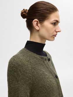 Lulu LS knit short cardigan