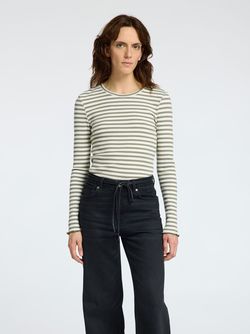 Anna LS crew neck tee
