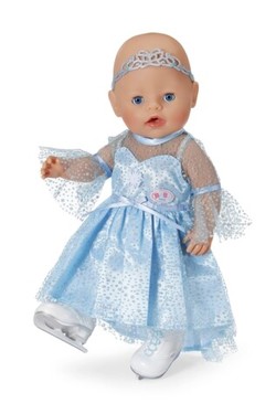 DUKKEKLÆR - BABY BORN PRINCESS ON ICE 43CM