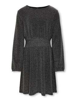 KOGQUEEN L/S GLITTER DRESS BF JRS