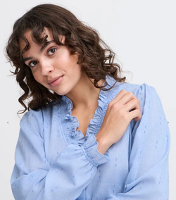 Fransk Frpopla bluse/skjorte