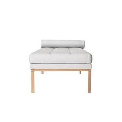 Square Daybed Grå Bomull 