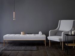 Square Daybed Grå Bomull 