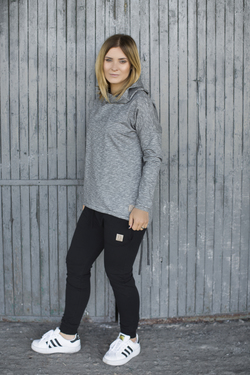 HOODIE Grå for dame !
