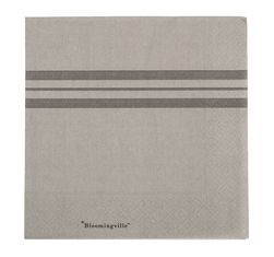 Serviett Striper Brun 2 pk Bloomingville 