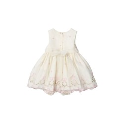 Pascal babykjole med sommerfugler ivory/rosa