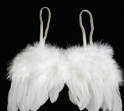 Baby "newborn" englevinger med glorie UNISEX