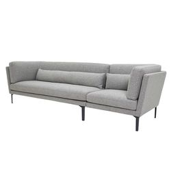 Rox Sofa Lys Grå m/mørk grå ben