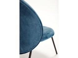 Lounge chair 2 stk Blå velur