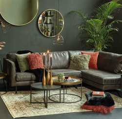 Perugia lounge sofa Mercey skinn right