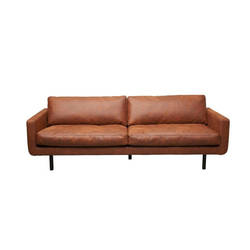 Genua sofa 3-seter cognac