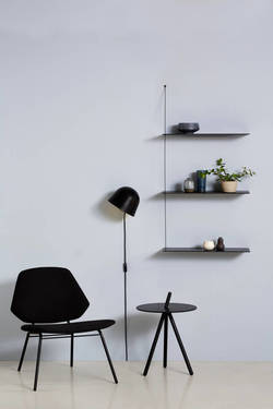 WOUD Stedge shelf Svart Large