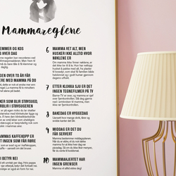 Mammareglene plakat