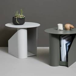 WOUD Sentrum side table warm grey