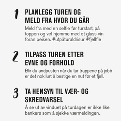 Pakkepris Fjellvett- og Hytteregler plakatene