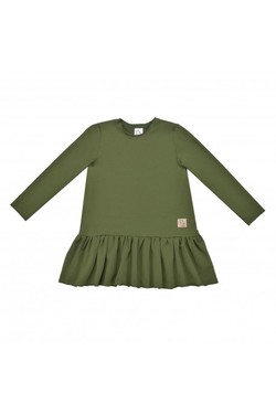 JENTE  FRILL KJOLE  KHAKI NEW !!! 