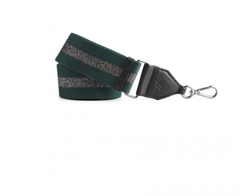 FINLEY GUITAR STRAP Mørk grøn / Gunmetal - Markberg